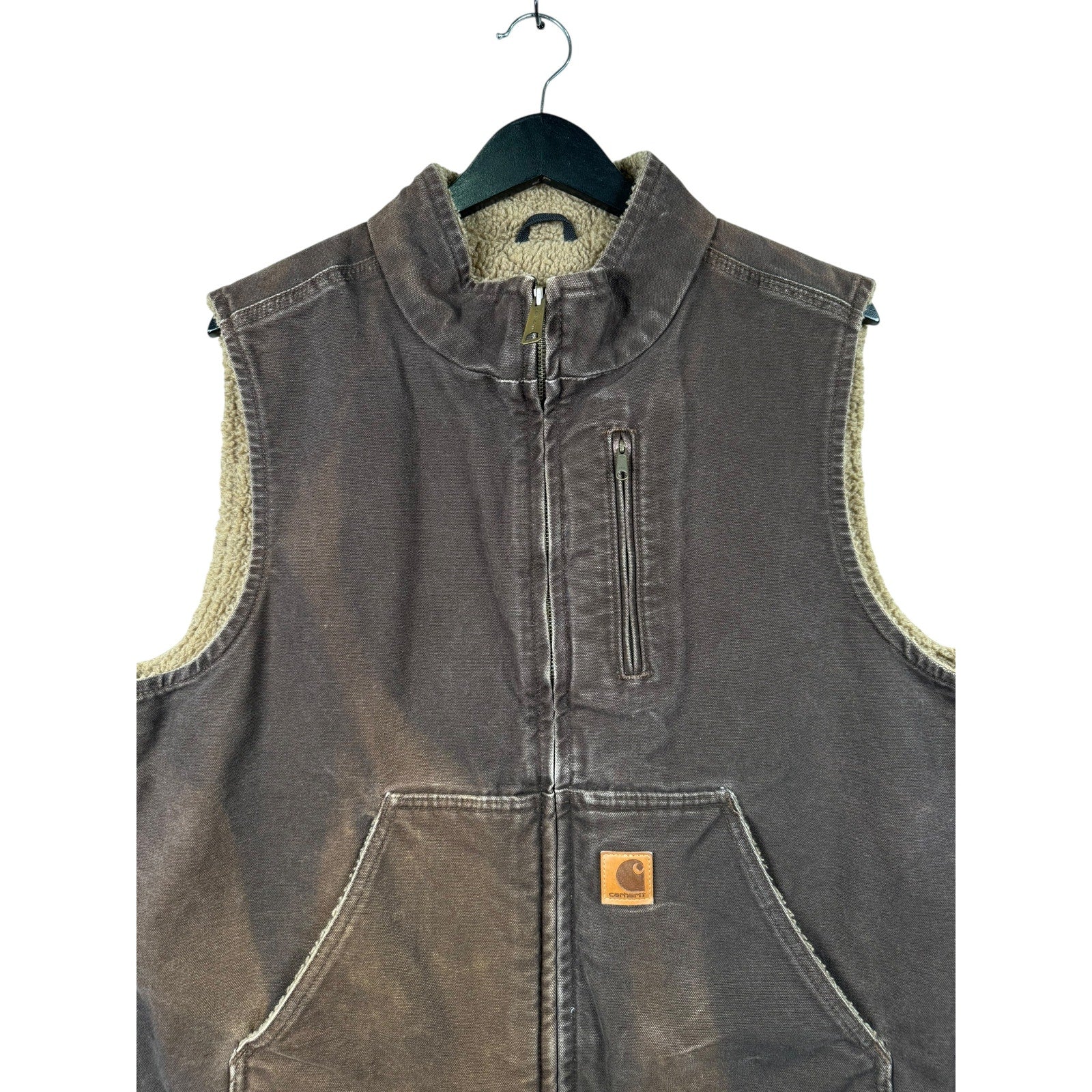 Vintage Carhartt Canvas Full Zip Workwear Vest