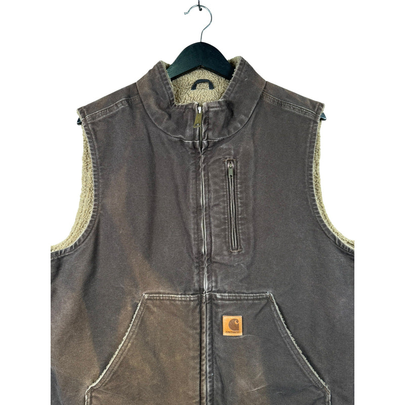 Vintage Carhartt Canvas Full Zip Workwear Vest