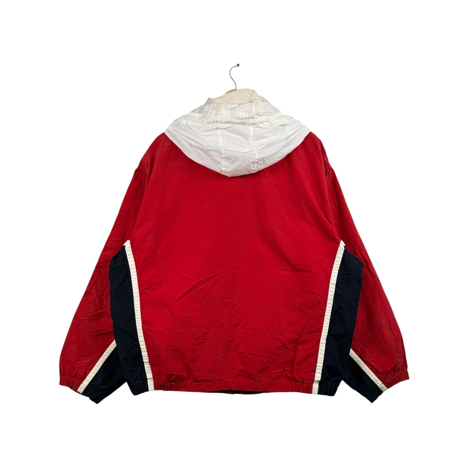 Vintage Nautica Snap Button Flap Hooded Windbreaker