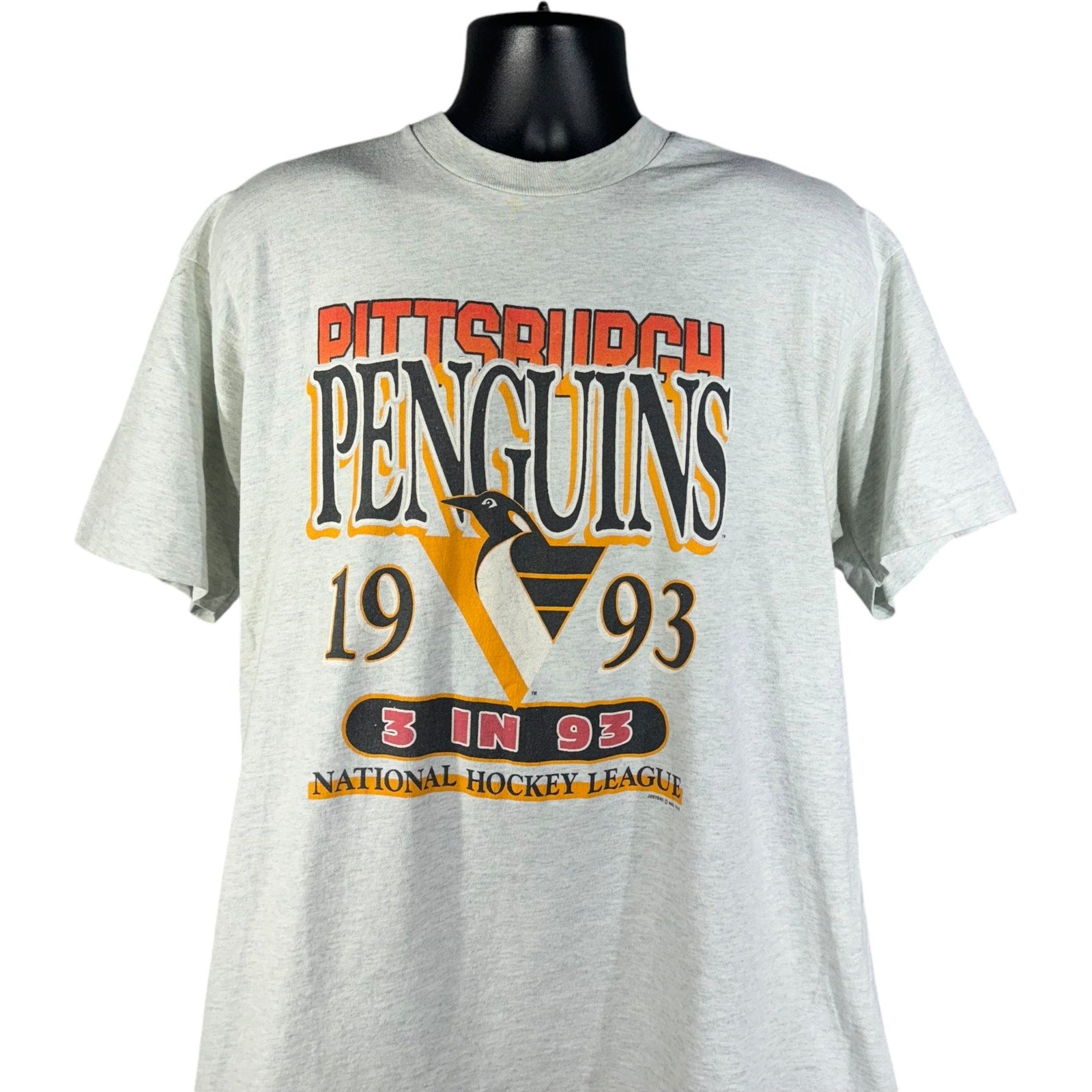 Vintage Pittsburgh Penguins "Three In 93" NHL Tee