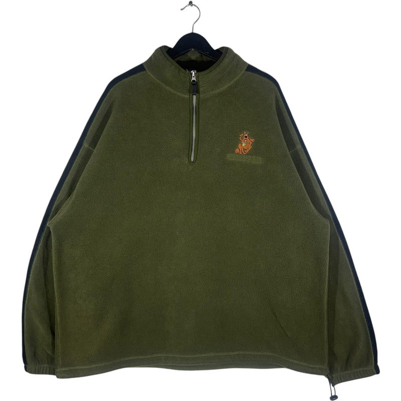 Vintage Warner Brothers Studios Scooby Doo 1/4 Zip Fleece