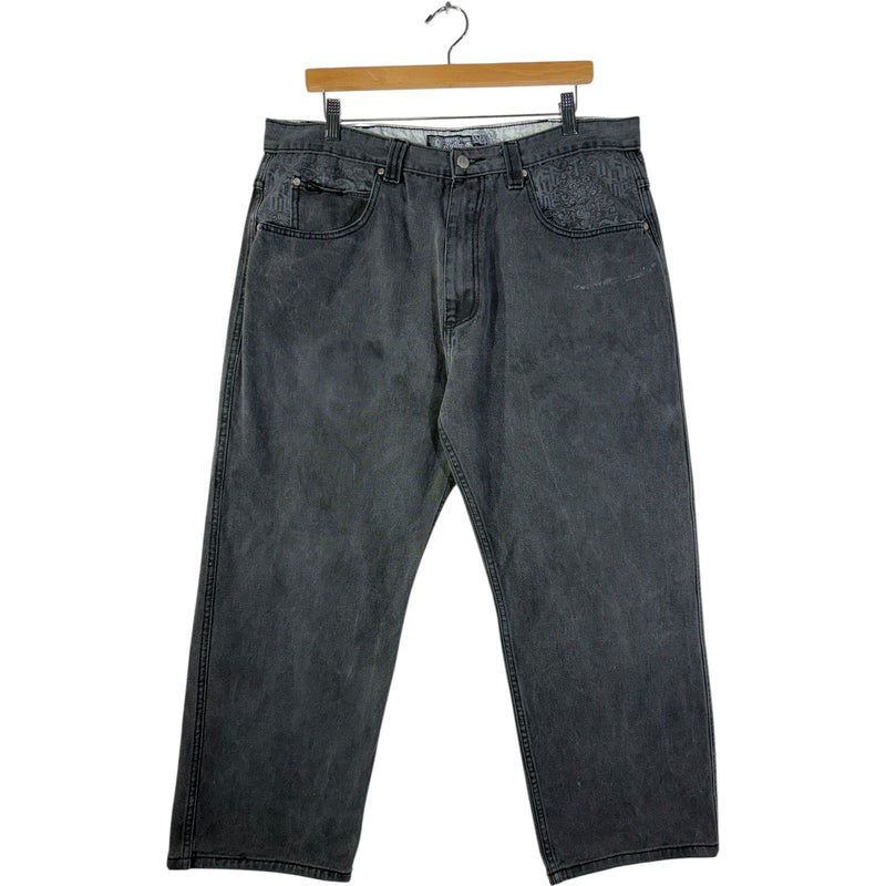 Vintage Dyse One Authentic Tribal Streetwear Straight Leg Denim Jeans 38x30