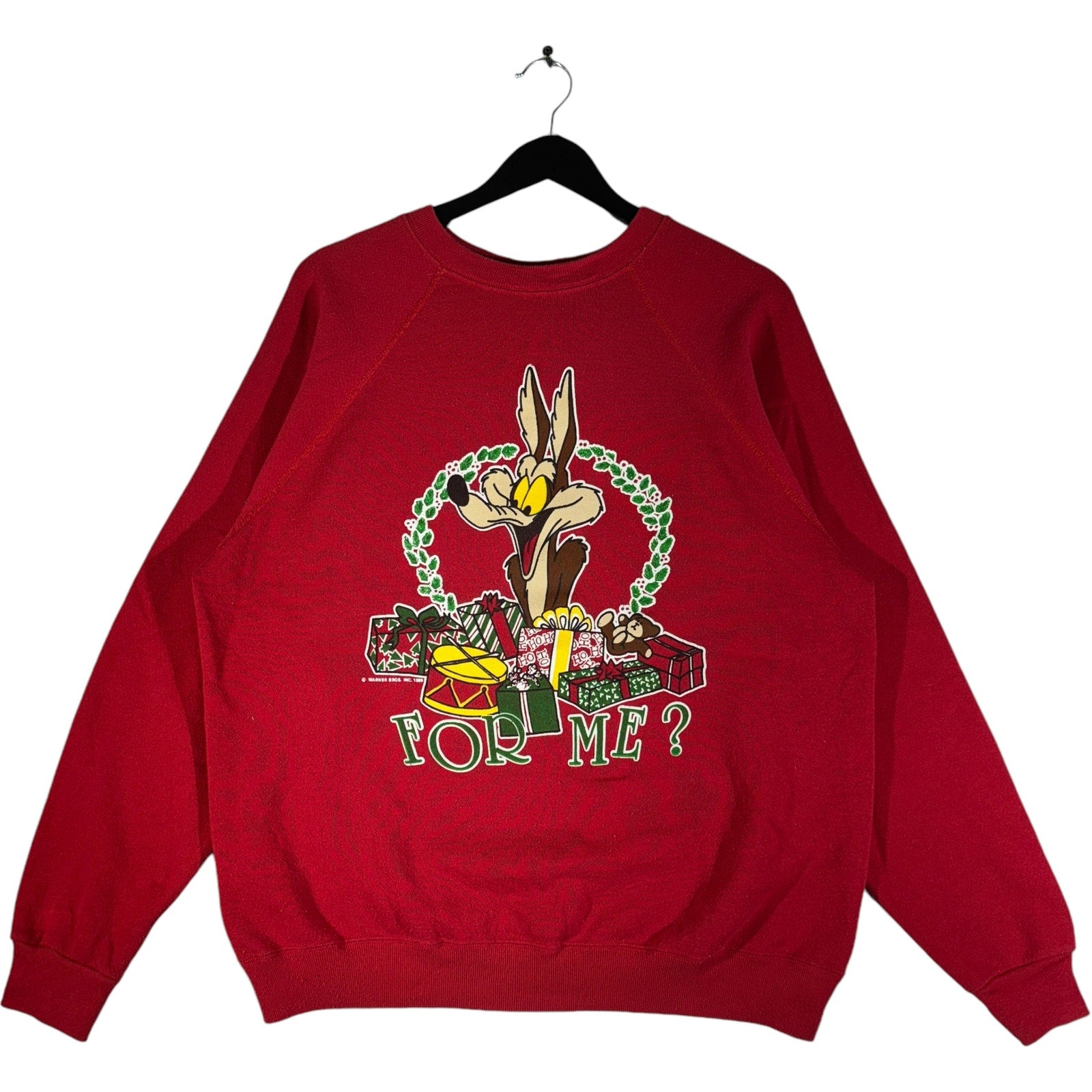 Vintage Looney Tunes Wile E. Coyote Christmas Crewneck