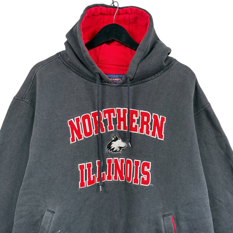 Vintage University Of Northern Illinois Spellout Hoodie