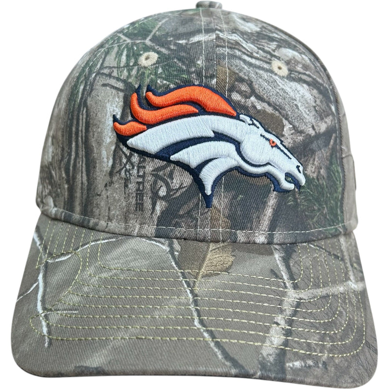 Vintage New Era Denver Broncos Logo Realtree NFL Strapback Hat