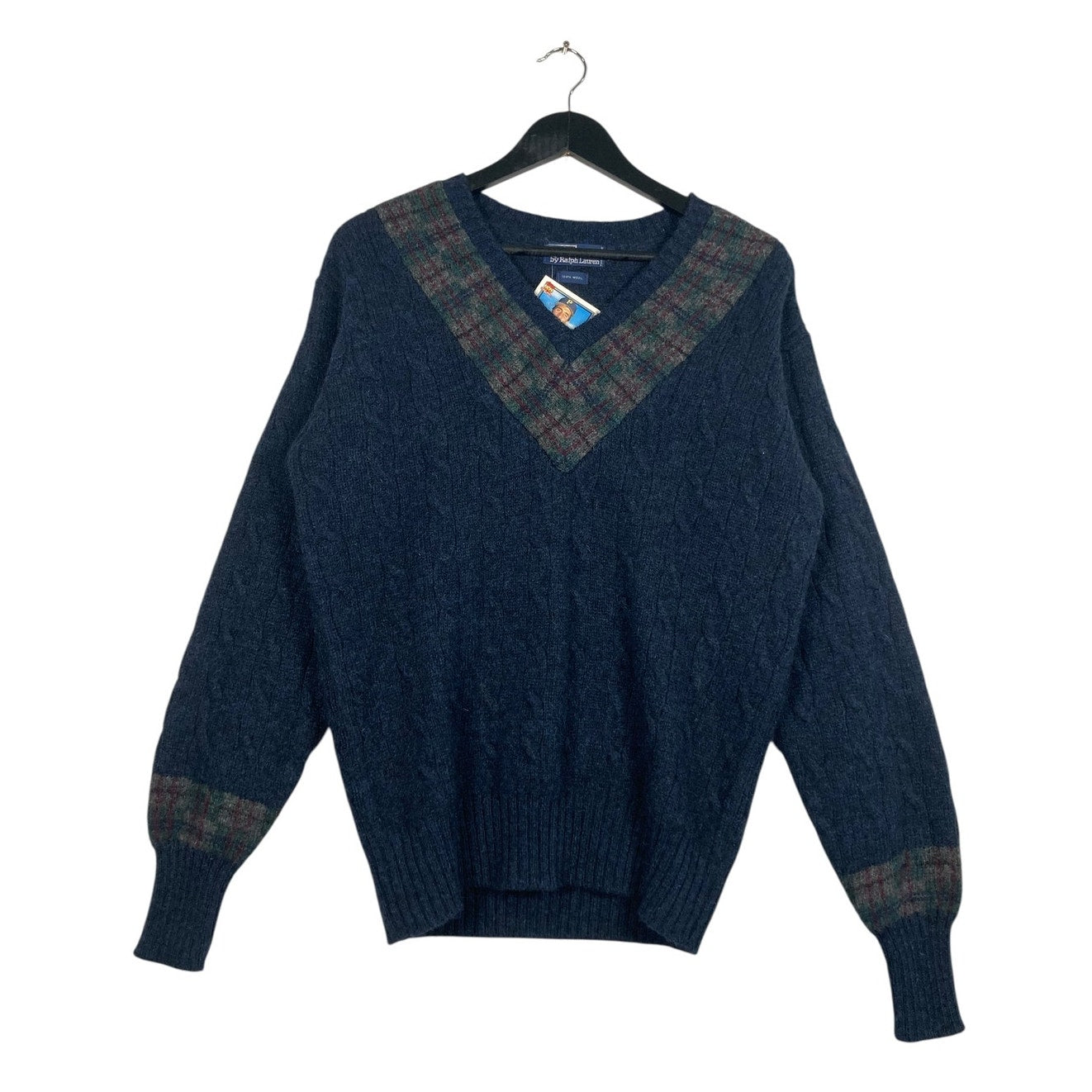 Vintage Polo Ralph Lauren Cable Knit V-Neck Sweater