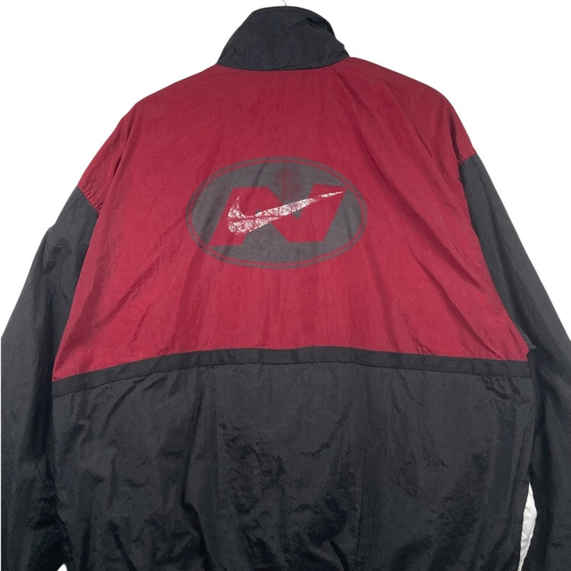 Vintage Nike Swoosh Logo Colorblock Full Zip Windbreaker