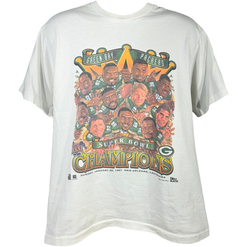 Vintage Green Bay Packers Super Bowl 31 Champs NFL Tee 90s