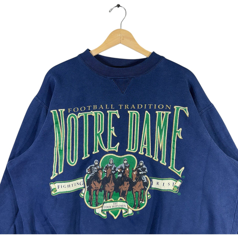 Vintage Notre Dame Football Tradition University Crewneck