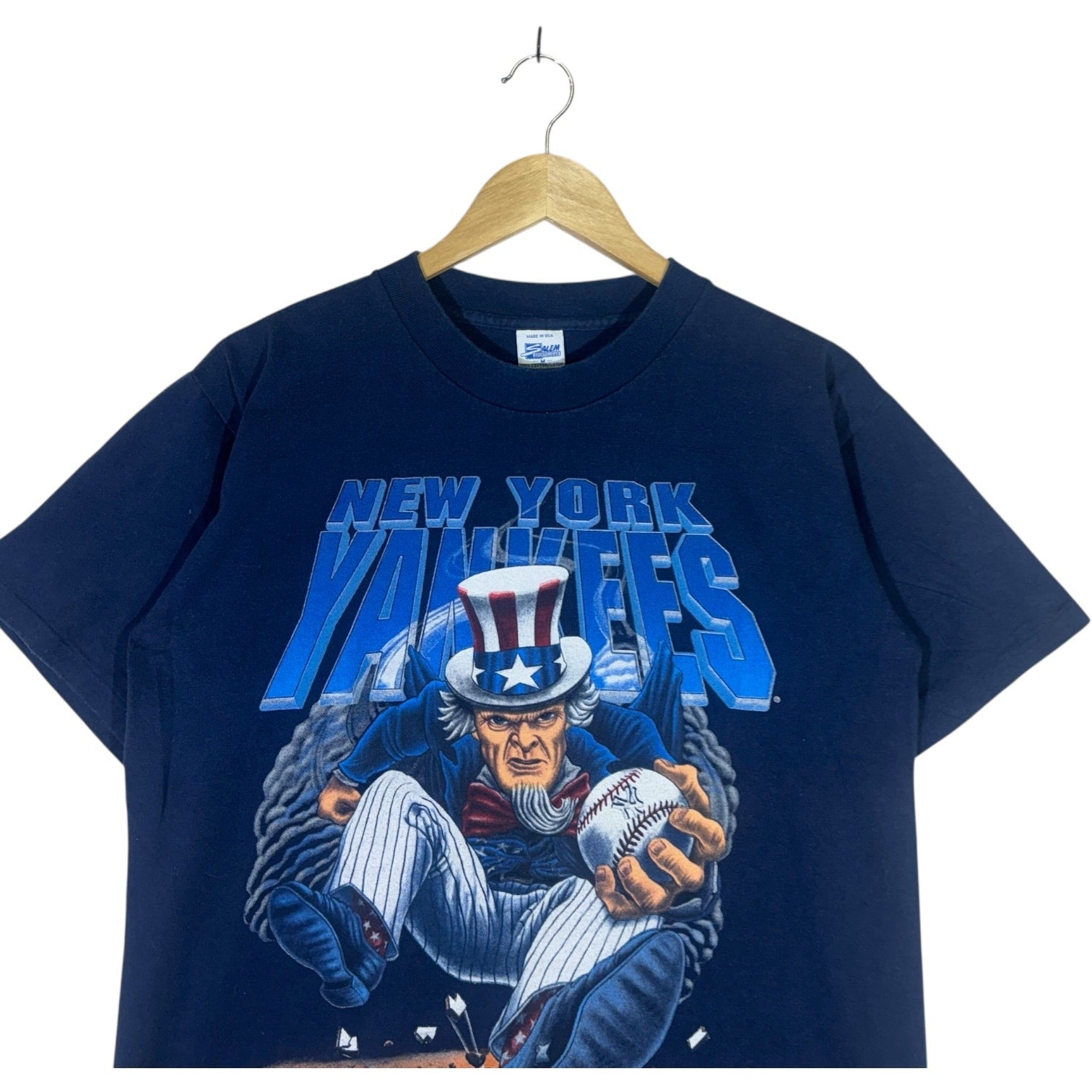 Vintage New York Yankees "Stars And Stripes" Uncle Sam MLB Tee 1993