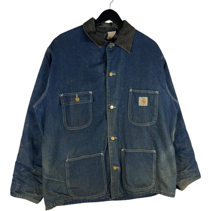 Vintage Carhartt Denim Chore Coat