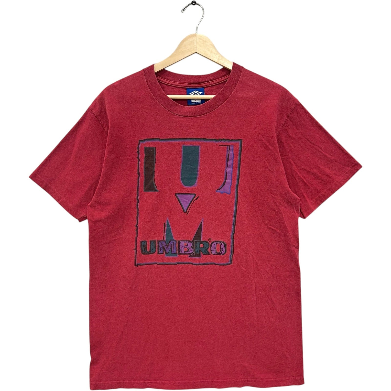 Vintage Umbro Front And Back Logo Tee