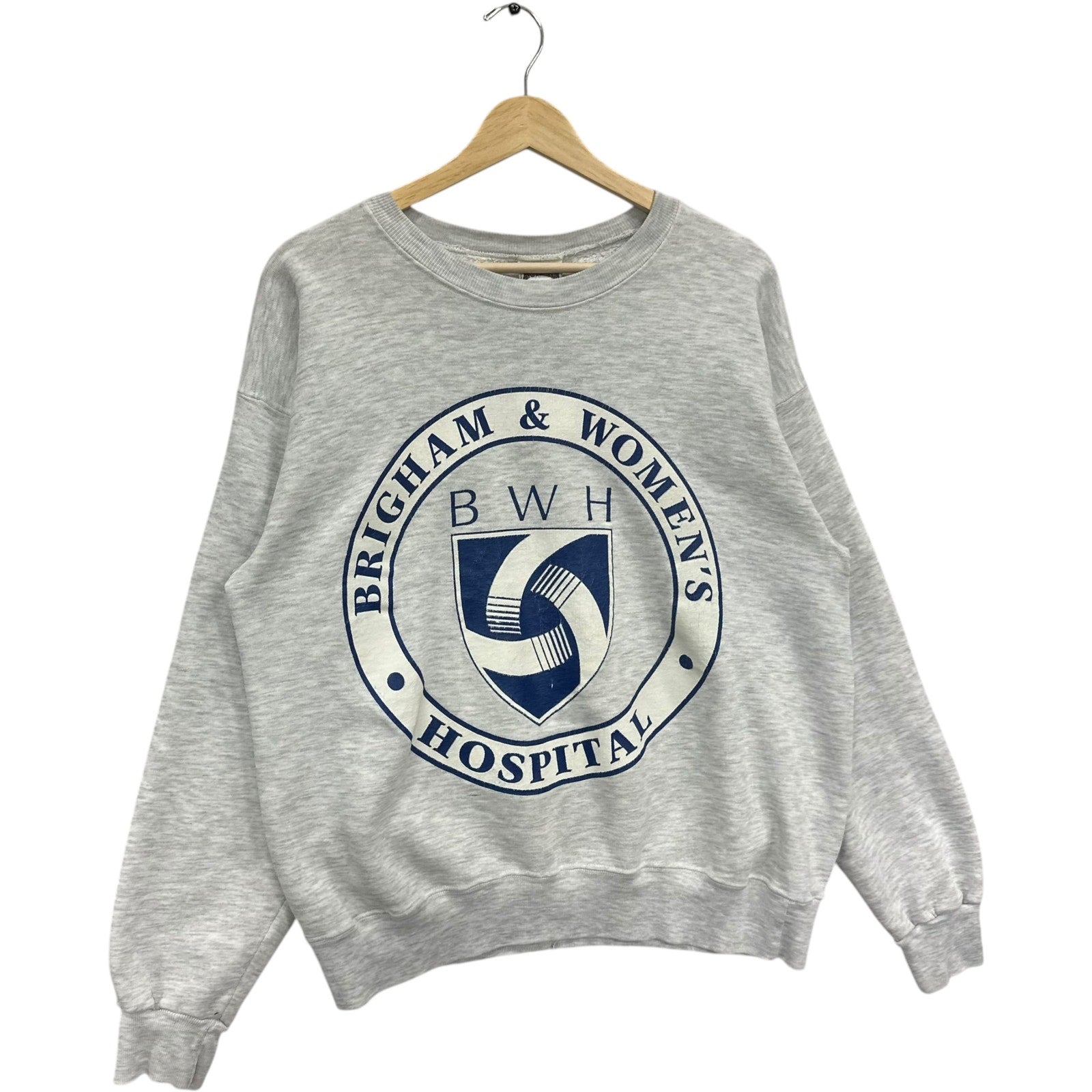 Vintage Nutmeg Brigham & Women's Hospital Crest Crewneck