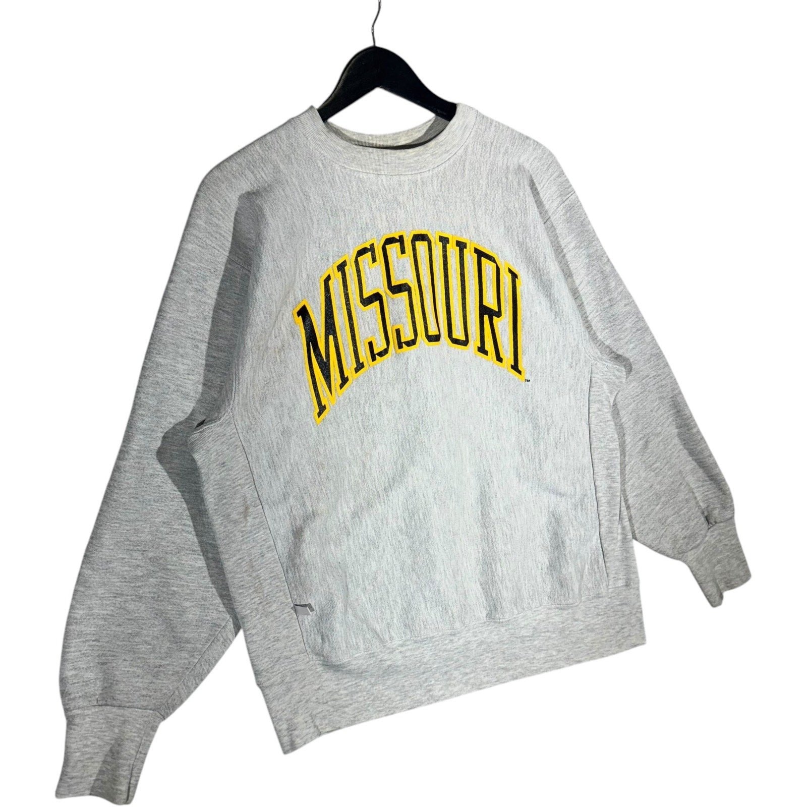 Vintage University Of Missouri Spellout Crewneck 90s