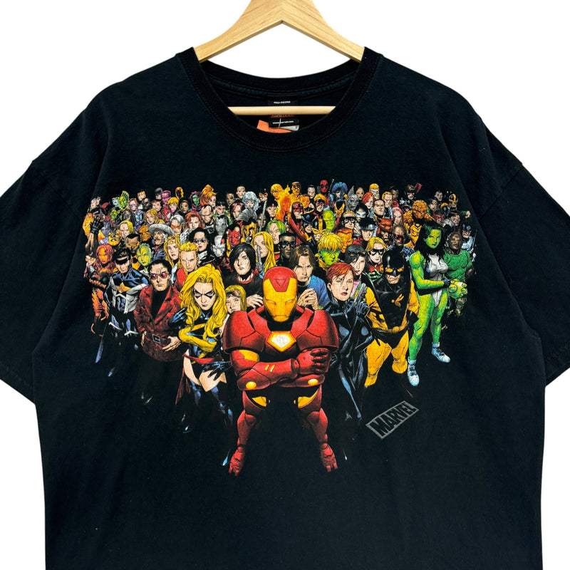 Vintage Mad Engine Marvel Heroes & Villains Characters Tee