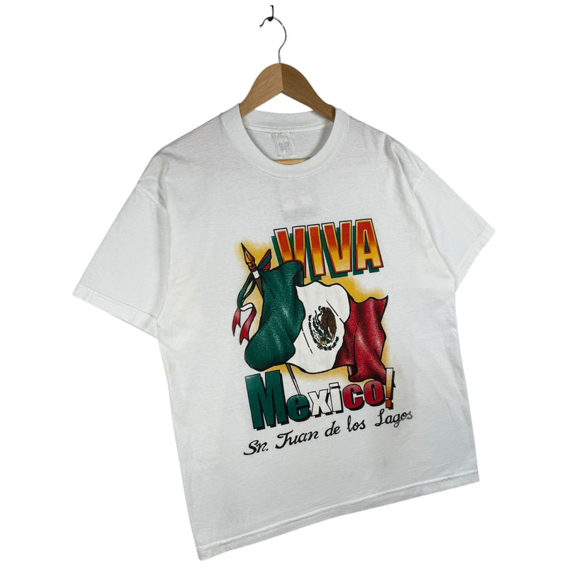 Vintage Viva Mexico Mexican Flag Graphic T-Shirt