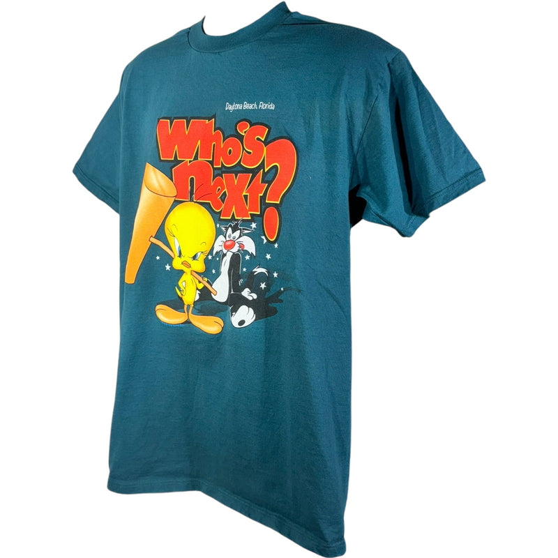 Vintage Looney Tunes "Who's Next" Tweety & Sylvester Tee 1998