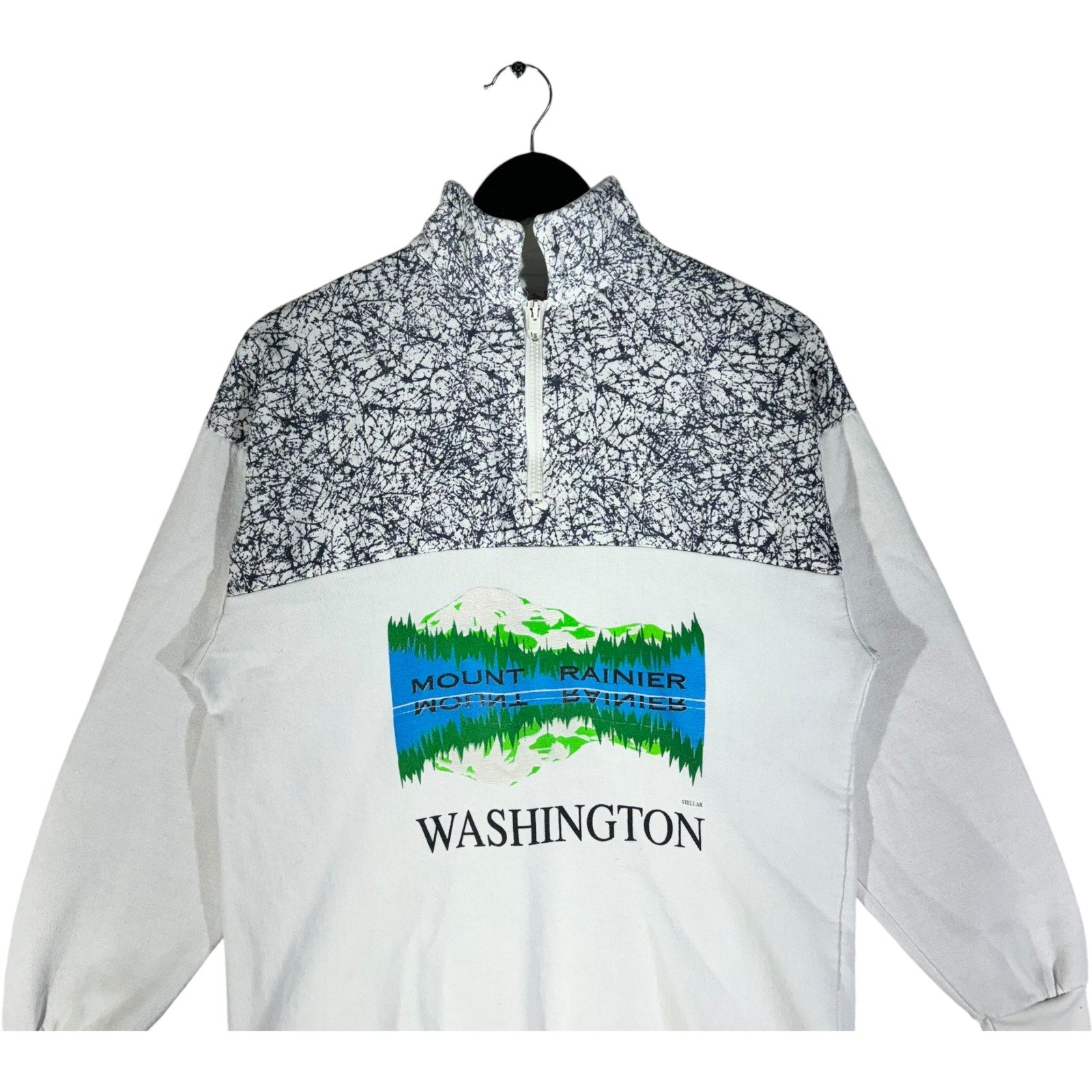 Vintage Washington Mount Rainier 1/4 Zip Souvenir Sweatshirt