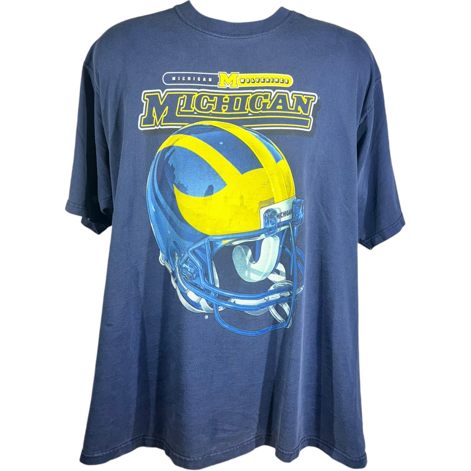 Vintage University of Michigan Wolverines Big Helmet Tee