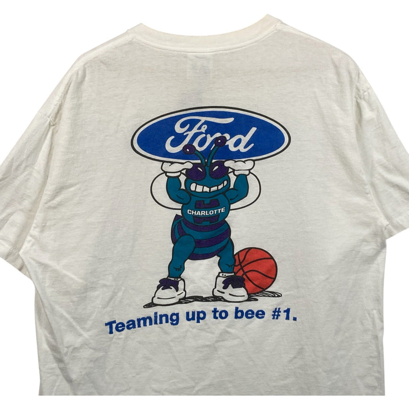 Vintage North Carolina Ford Dealerships NBA Hornets Promo Tee