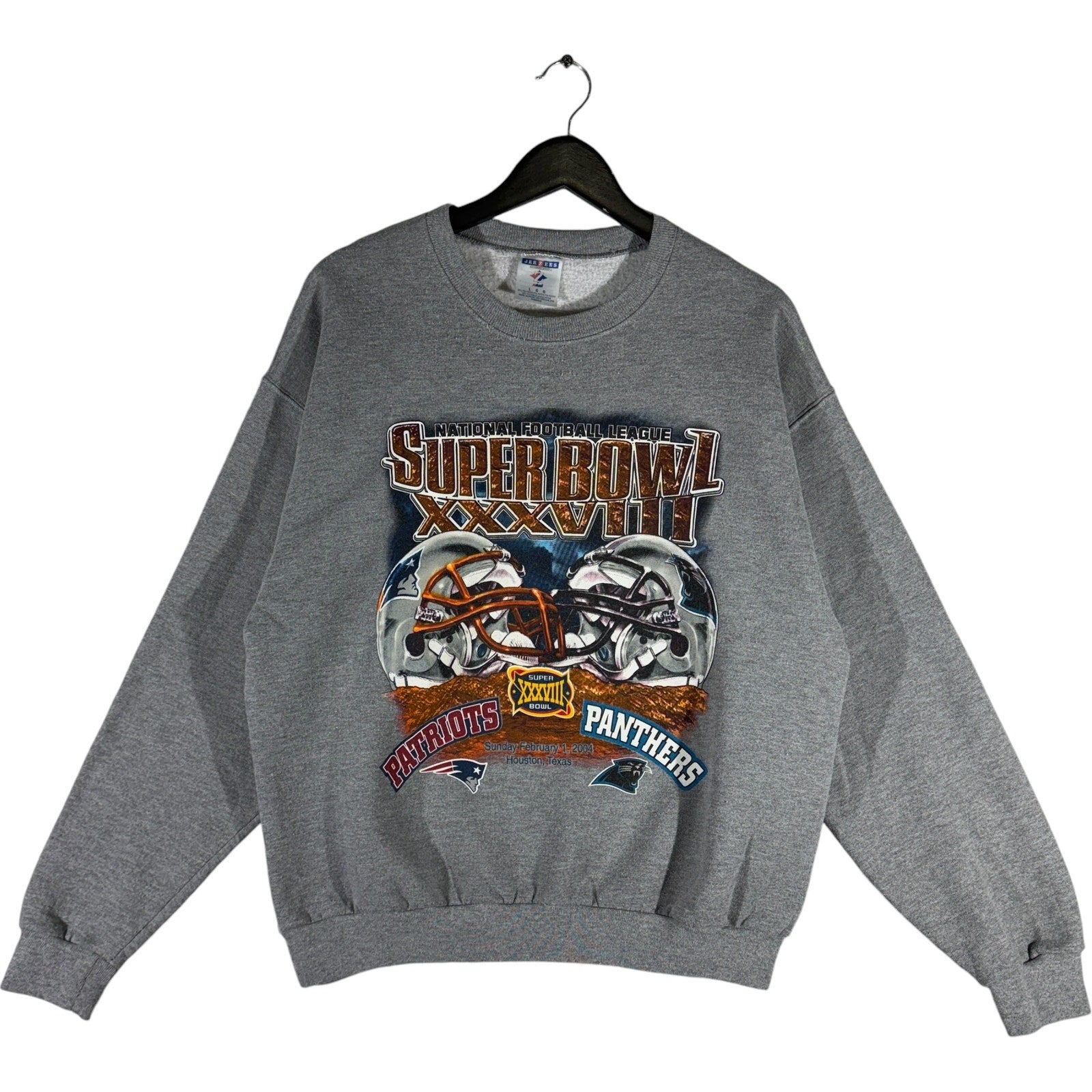 Vintage Panthers vs Patriots Superbowl Crewneck