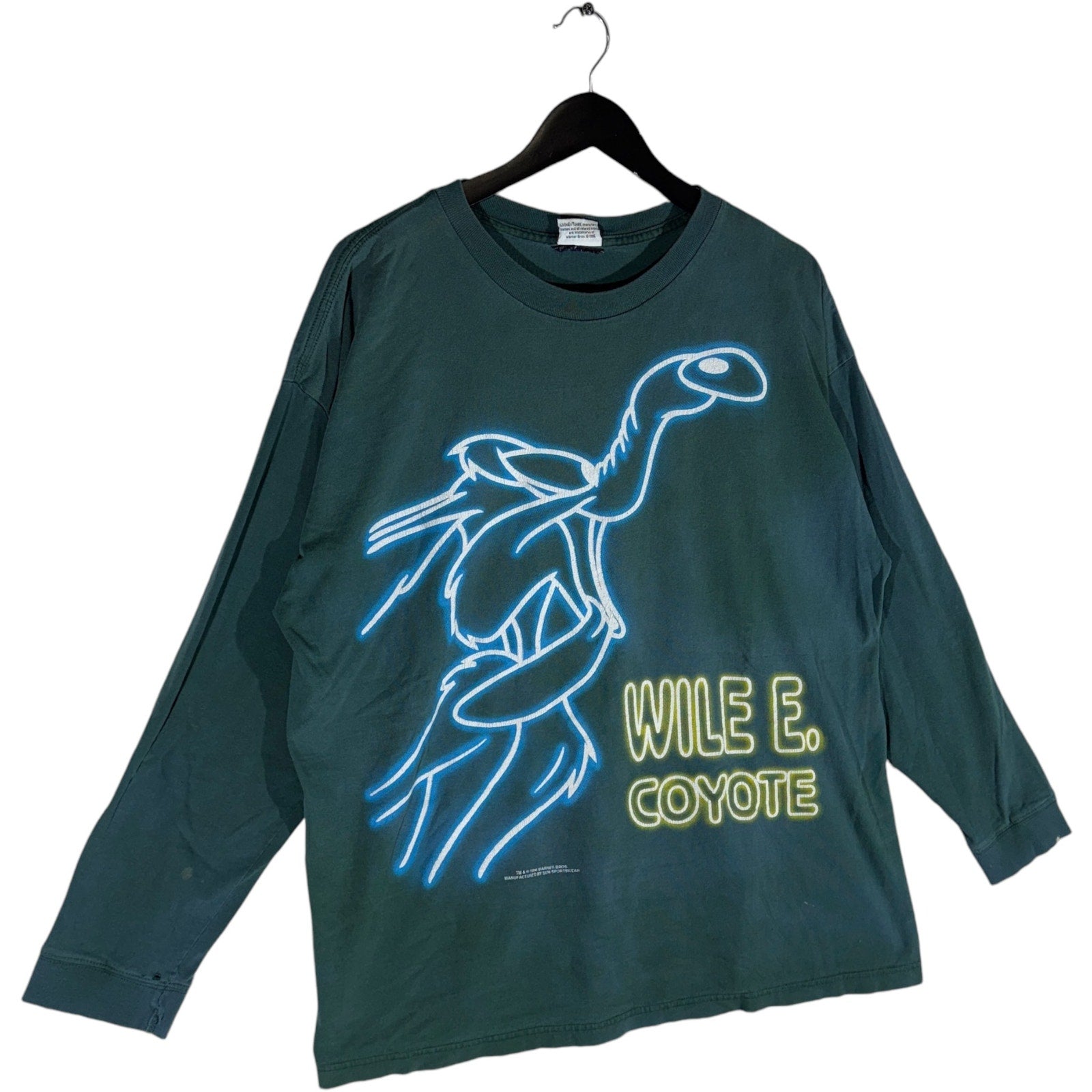 Vintage Looney Tunes Wile E. Coyote Long Sleeve 1996