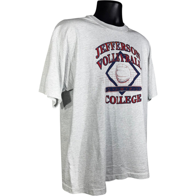 Vintage Jefferson College Volleyball Camps Graphic Tee 90s