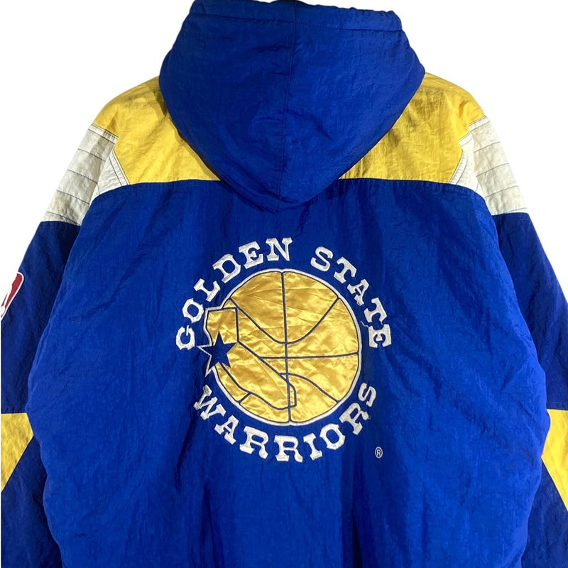 Vintage Starter Golden State Warriors NBA Pullover Hooded Jacket