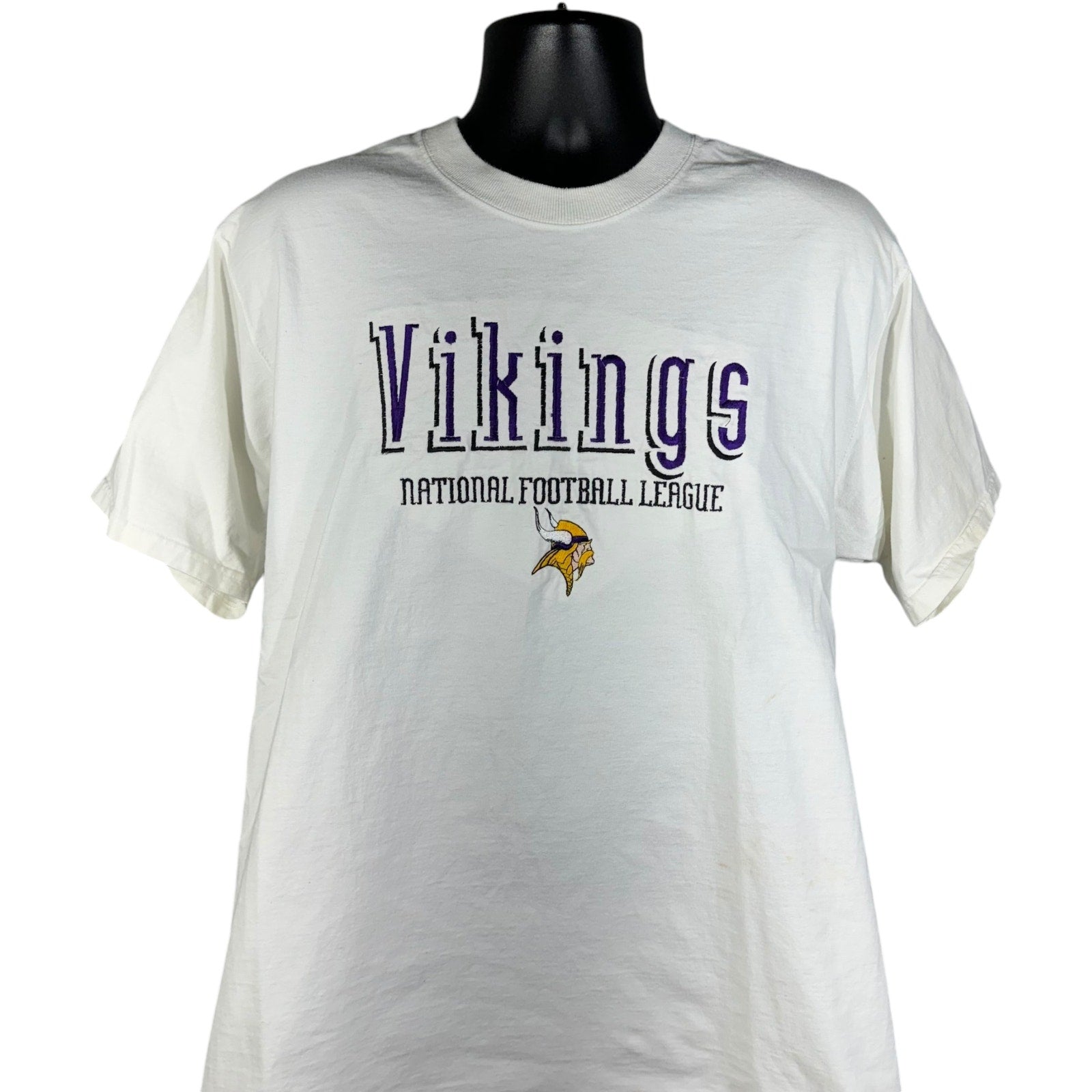 Vintage Pro Player Minnesota Vikings NFL Spellout Tee 90s