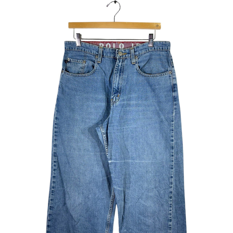 Vintage Polo Ralph Lauren Wide Leg Denim Jeans 32 x 33