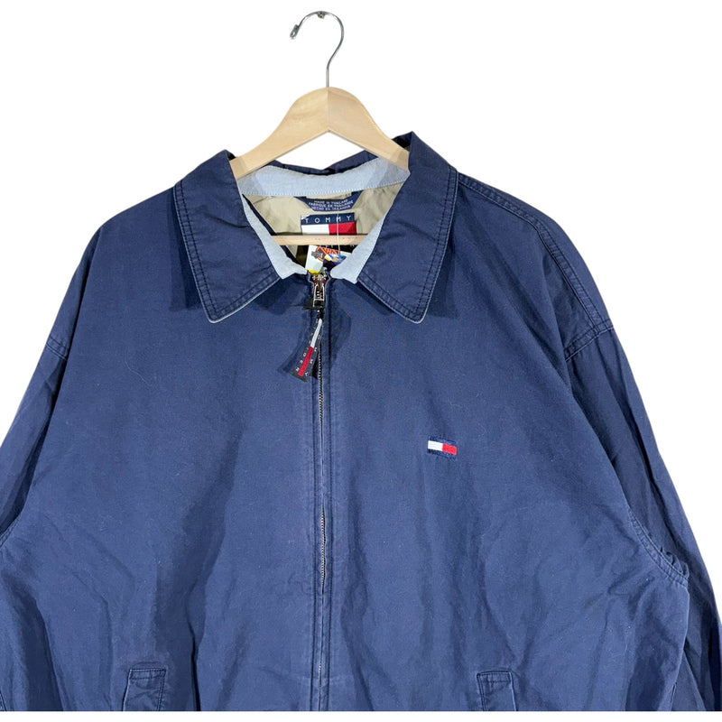 Vintage Tommy Hilfiger Full Zip Collared Bomber Jacket