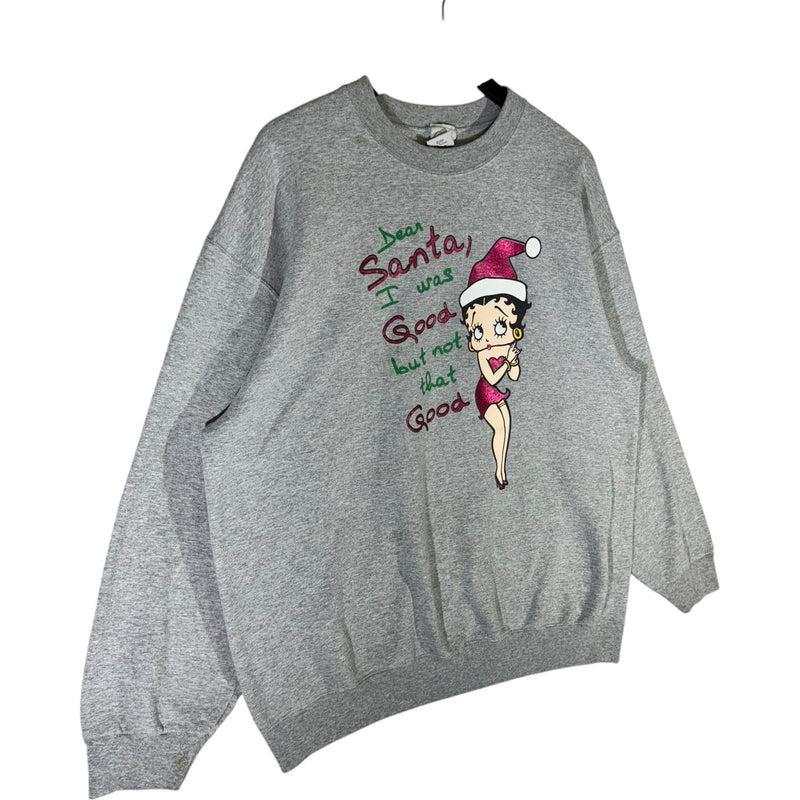 Vintage Betty Boop "Dear Santa" Christmas Crewneck 2004