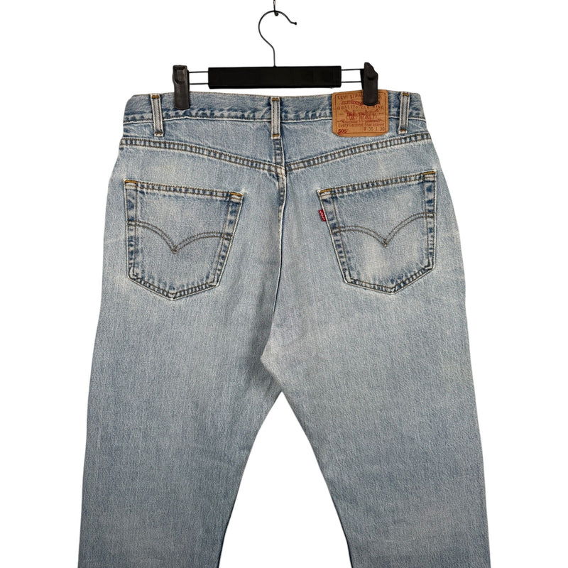 Vintage Levi's 505 Patchwork Straight Leg Denim Jeans 36