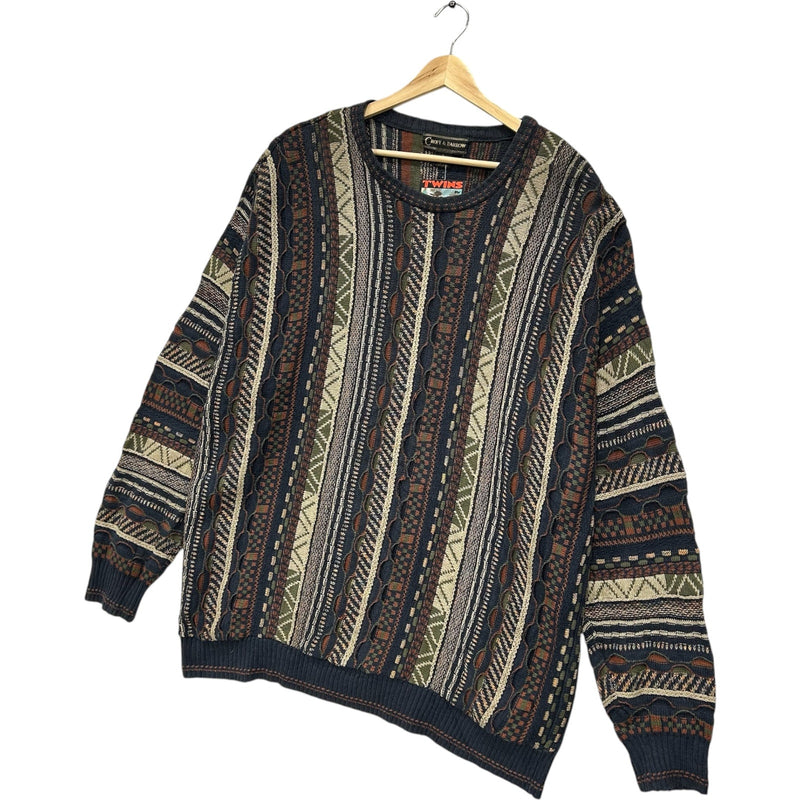 Vintage Croft & Barrow 3D Knit Sweater 90s