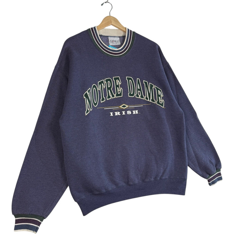 Vintage University Of Notre Dame Irish Arch Spellout Crewneck