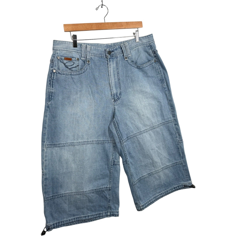 Vintage Straight Mid-Length Regular Jean Denim Shorts 36