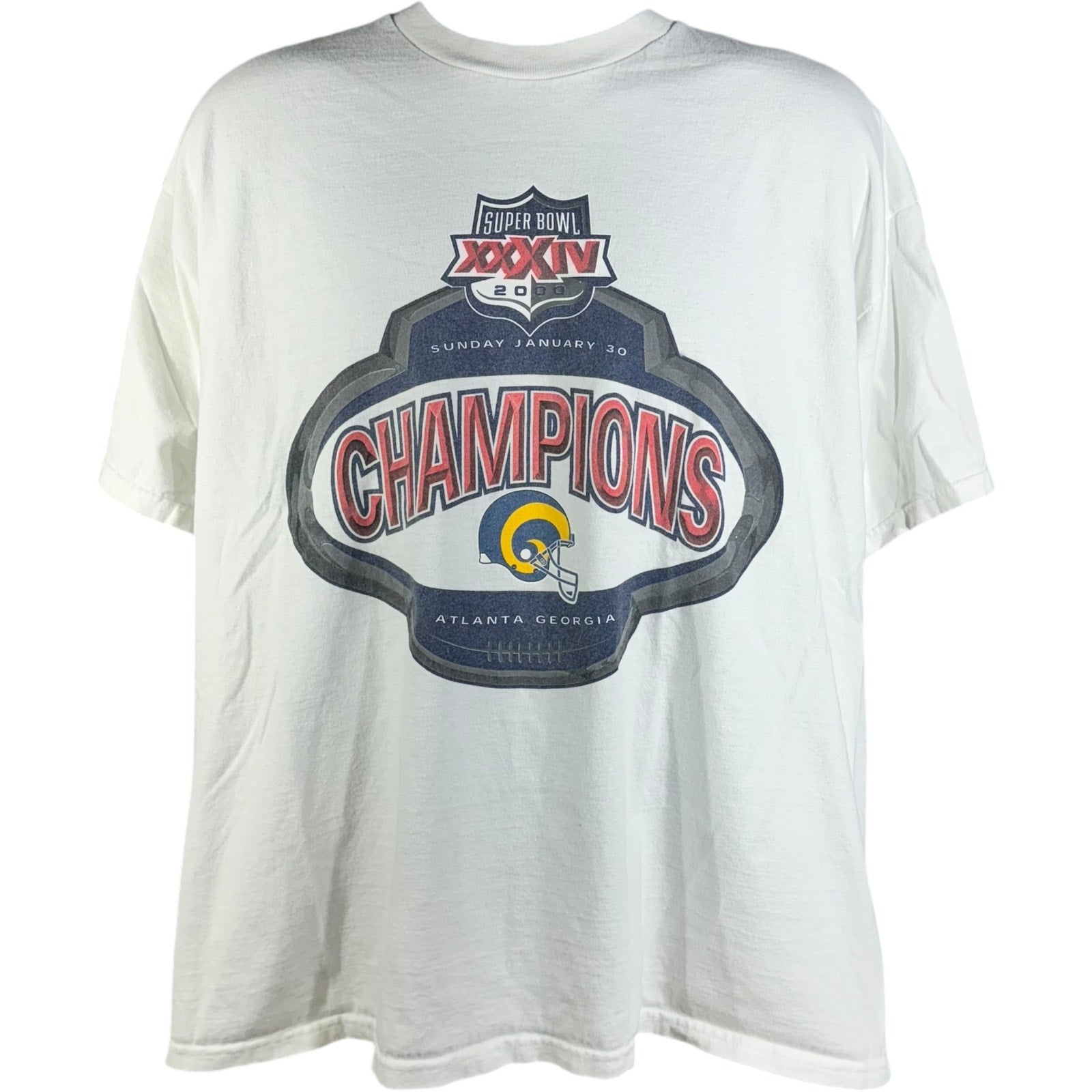 Vintage St. Louis Rams Superbowl 34 Champions Tee