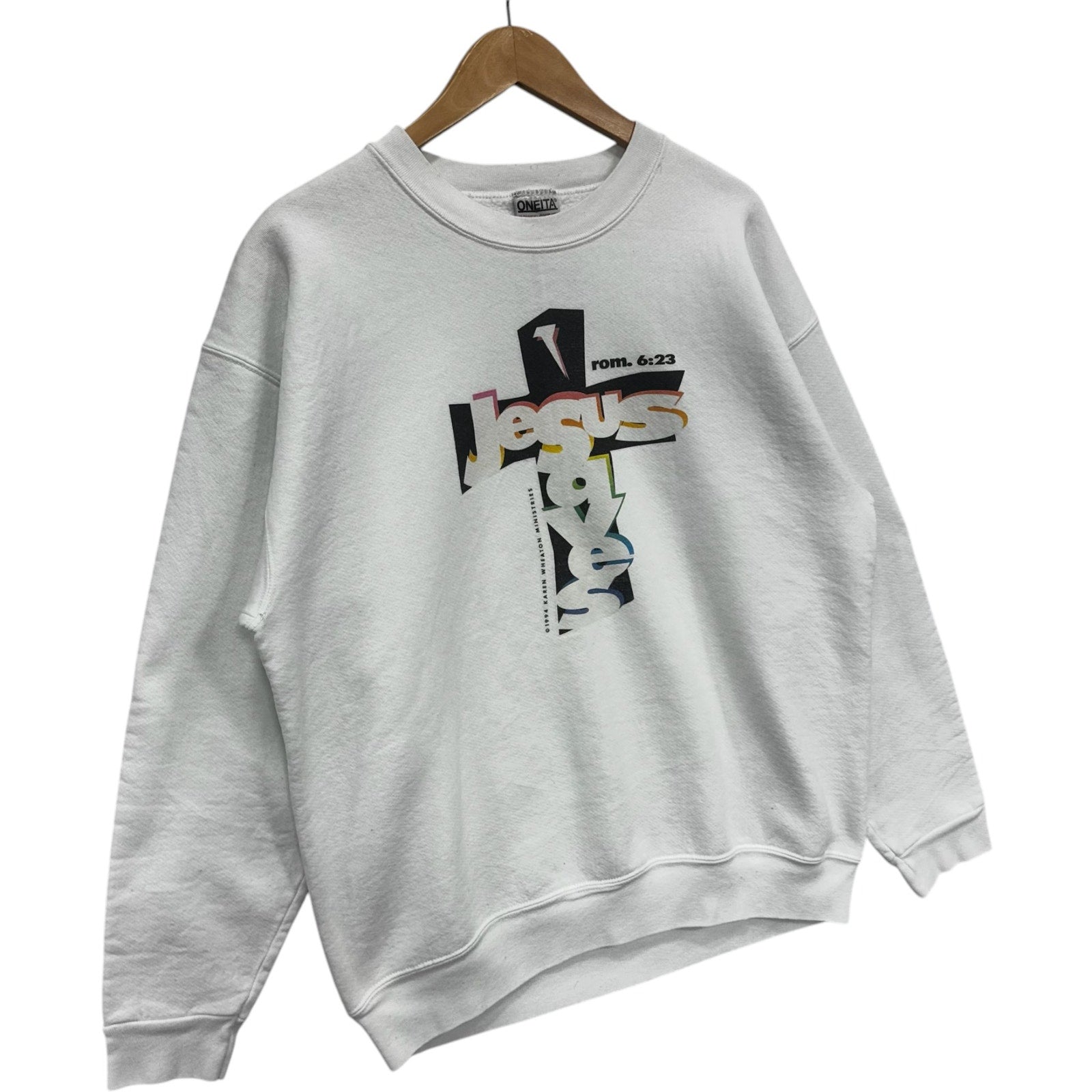 Vintage Jesus Saves Graphic Crewneck