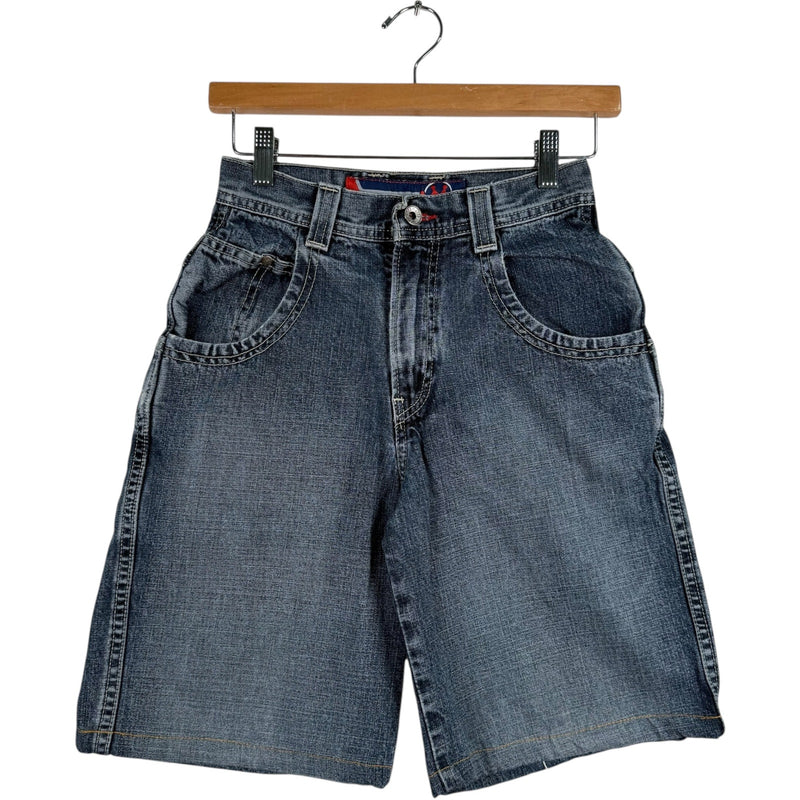 Y2K JNCO Dragon Embroidered Denim Shorts 24x8