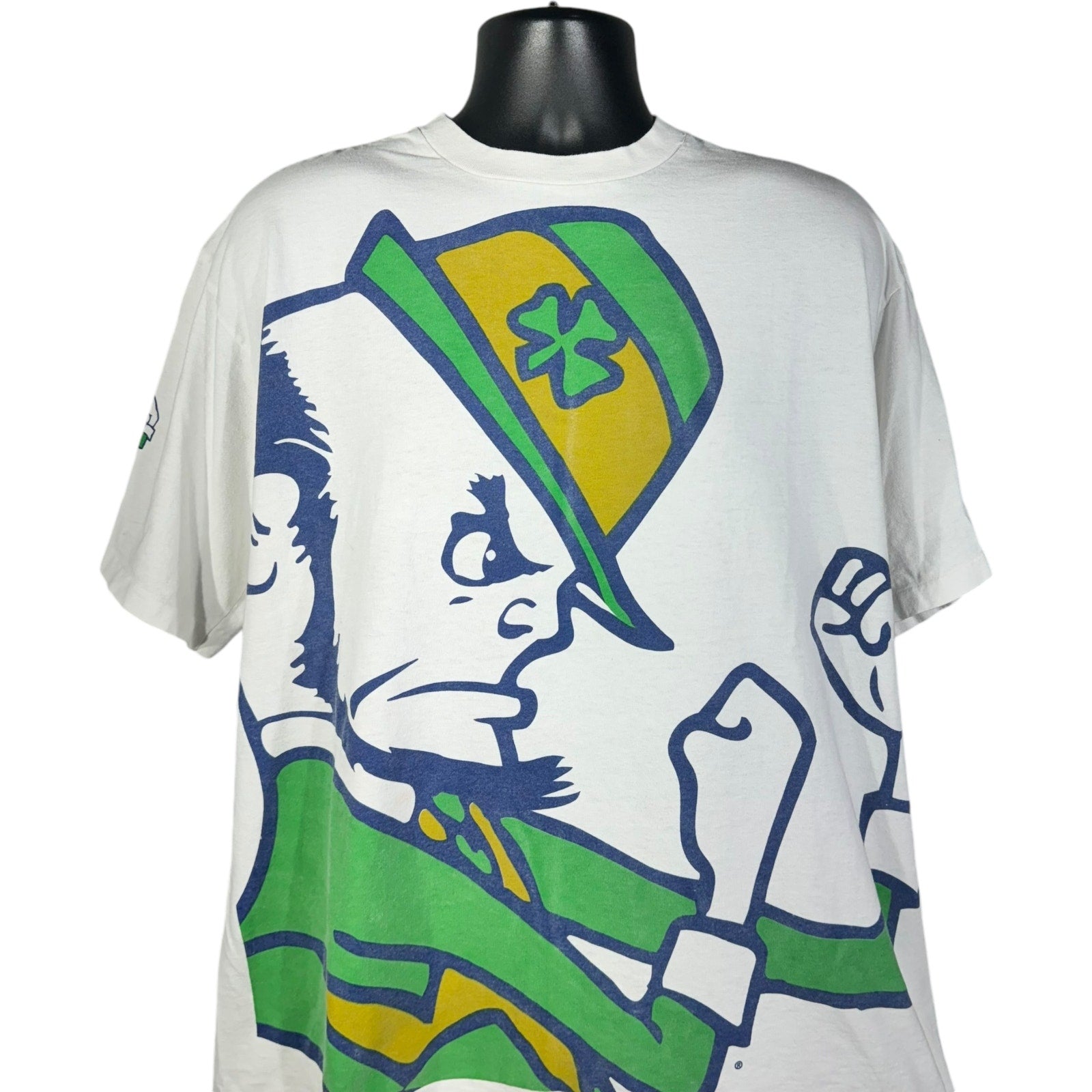 Vintage Starter University Of Notre Dame Fighting Irish Mascott Tee 90s