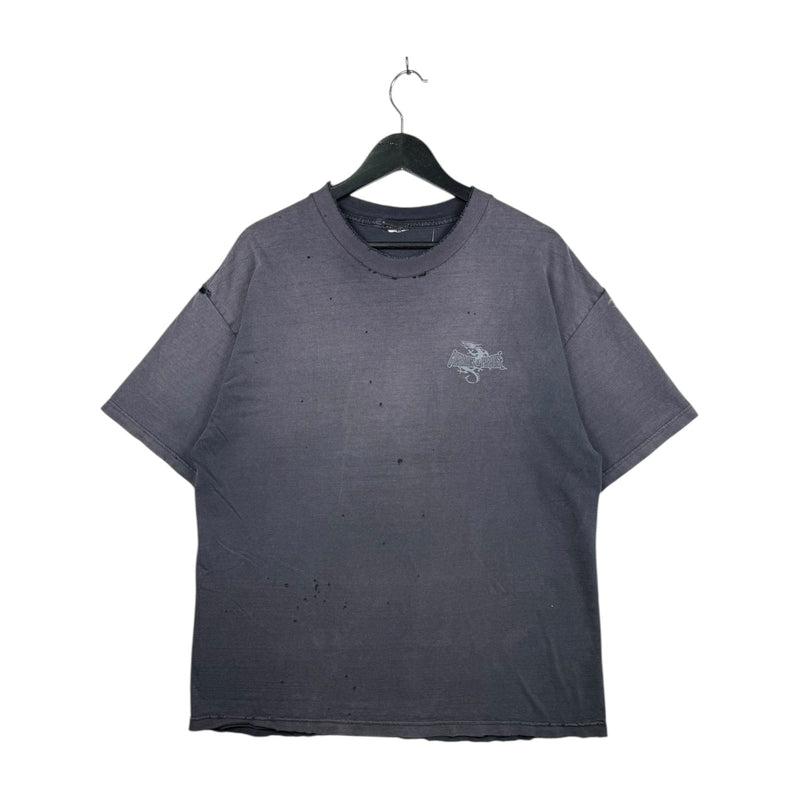 Vintage Dragon Tiger Yin Yang Distressed T-Shirt