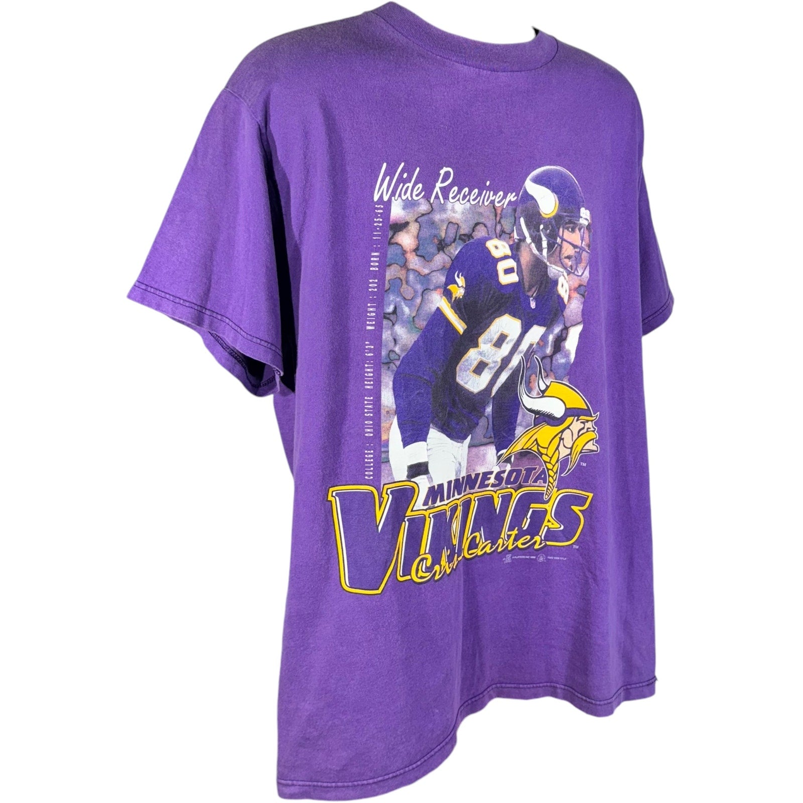 Vintage Minnesota Vikings Cris Carter #80 NFL Tee