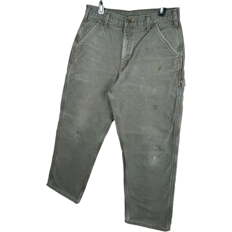 Vintage Carhartt Carpenter Canvas Work Pants 33