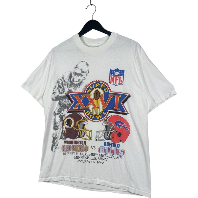 Vintage NFL Washington Redskins VS Buffalo Bills Tee 1992