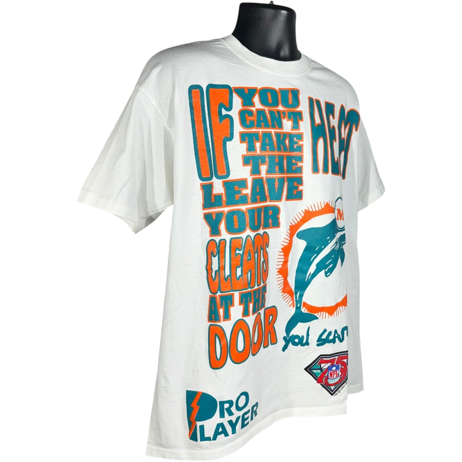 Vintage Pro Player "You Scared?" Miami Dolphins NFL Tee