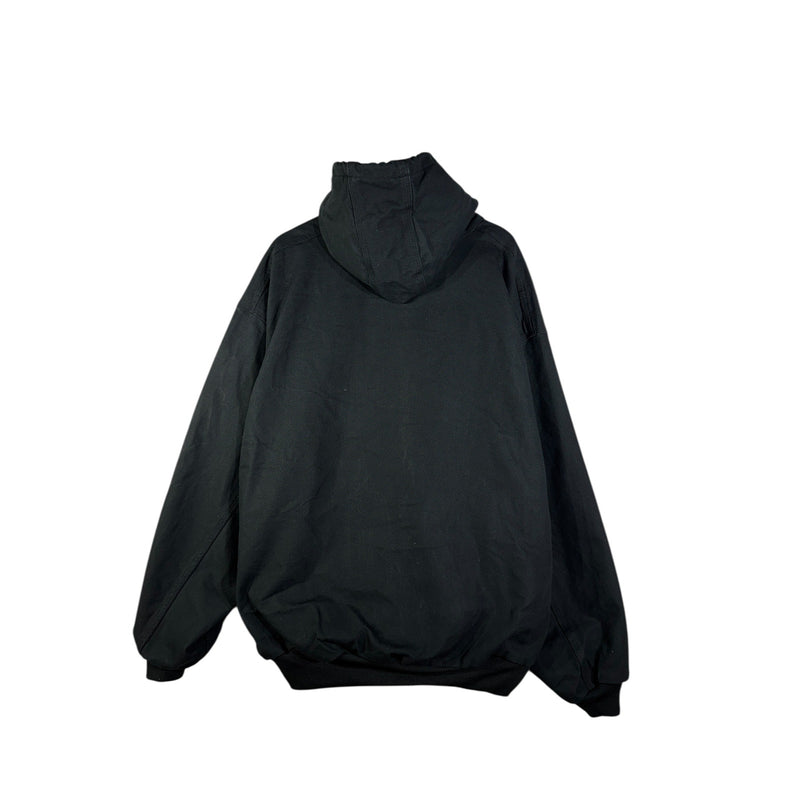 Vintage Carhartt Canvas Hooded Full Zip Workwear Jacket