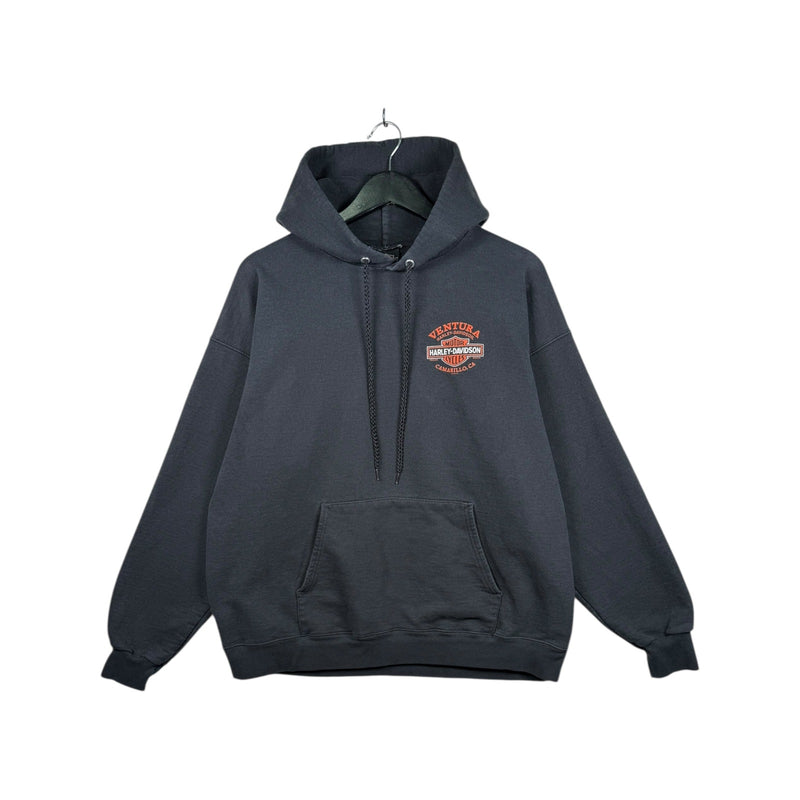 Vintage Harley Davidson Logo Ventura Hoodie
