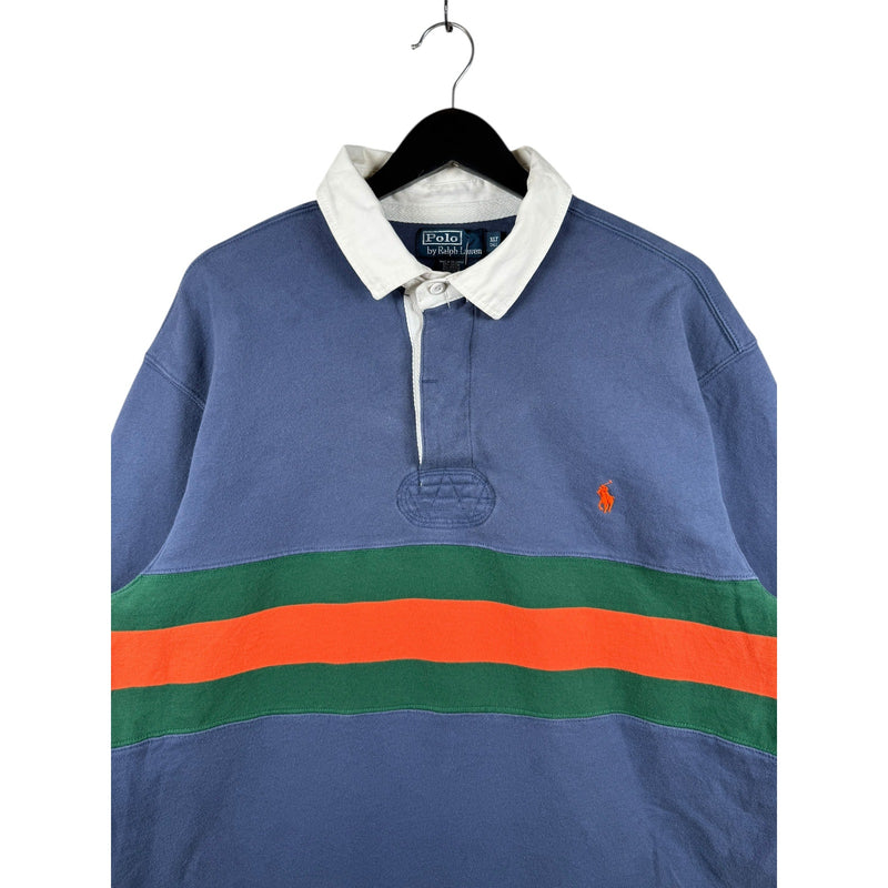 Vintage Polo Ralph Lauren Colorblock Long Sleeve Polo Rugby