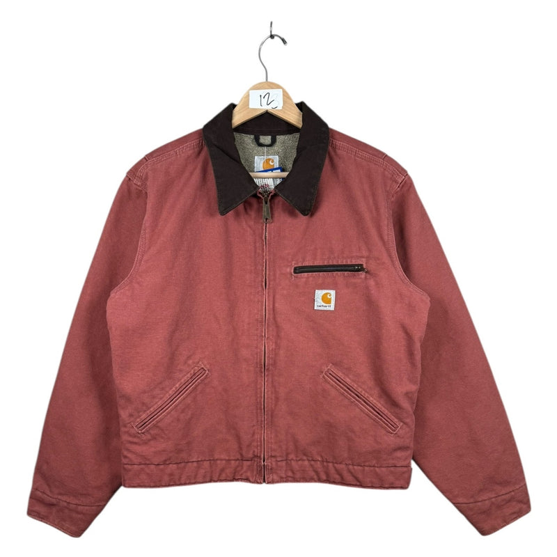 Vintage Carhartt Sandstone Detroit Sherpa-Lined Jacket
