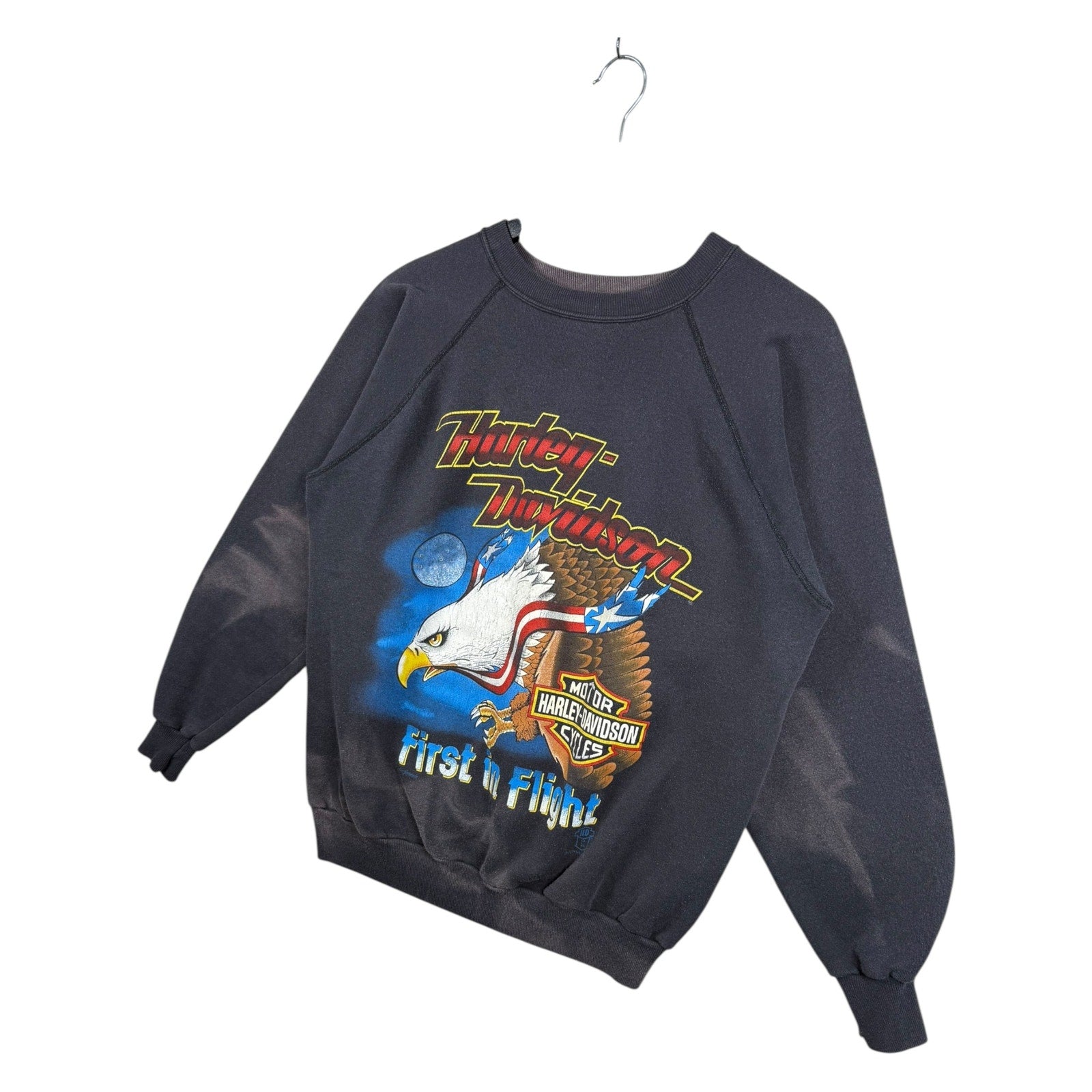Vintage Harley Davidson Earl Small First In Flight Crewneck